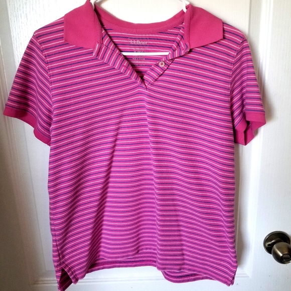 L.L.Bean Striped Polo - Picture 1 of 4